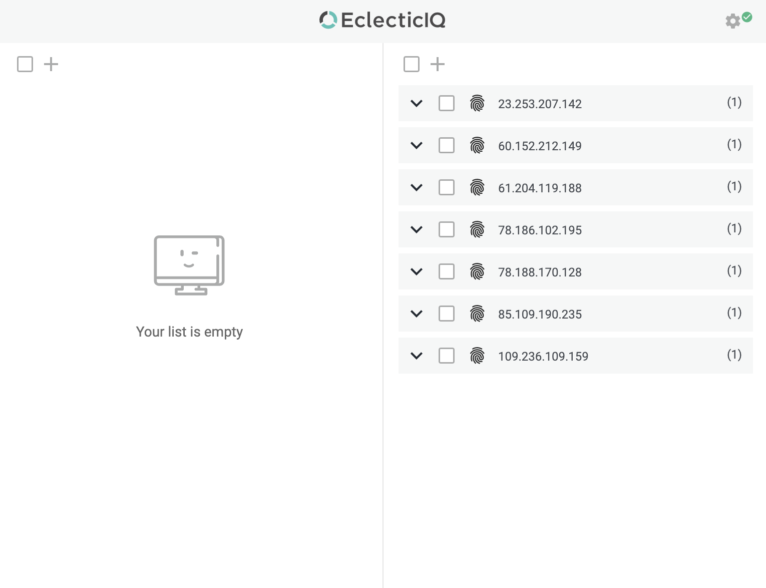 Collect all known observables and create entities.