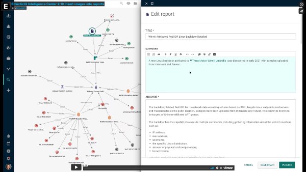 Introducing inserting images into reports video